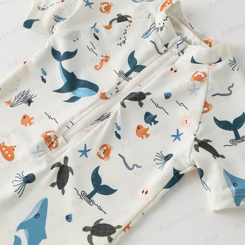 幼児男の子用クジラ亀水着（帽子付き） - image 8