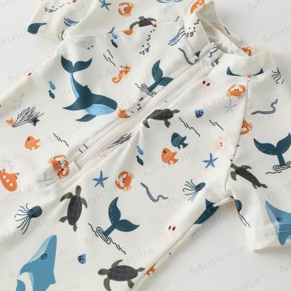 幼児男の子用クジラ亀水着（帽子付き） - image 8