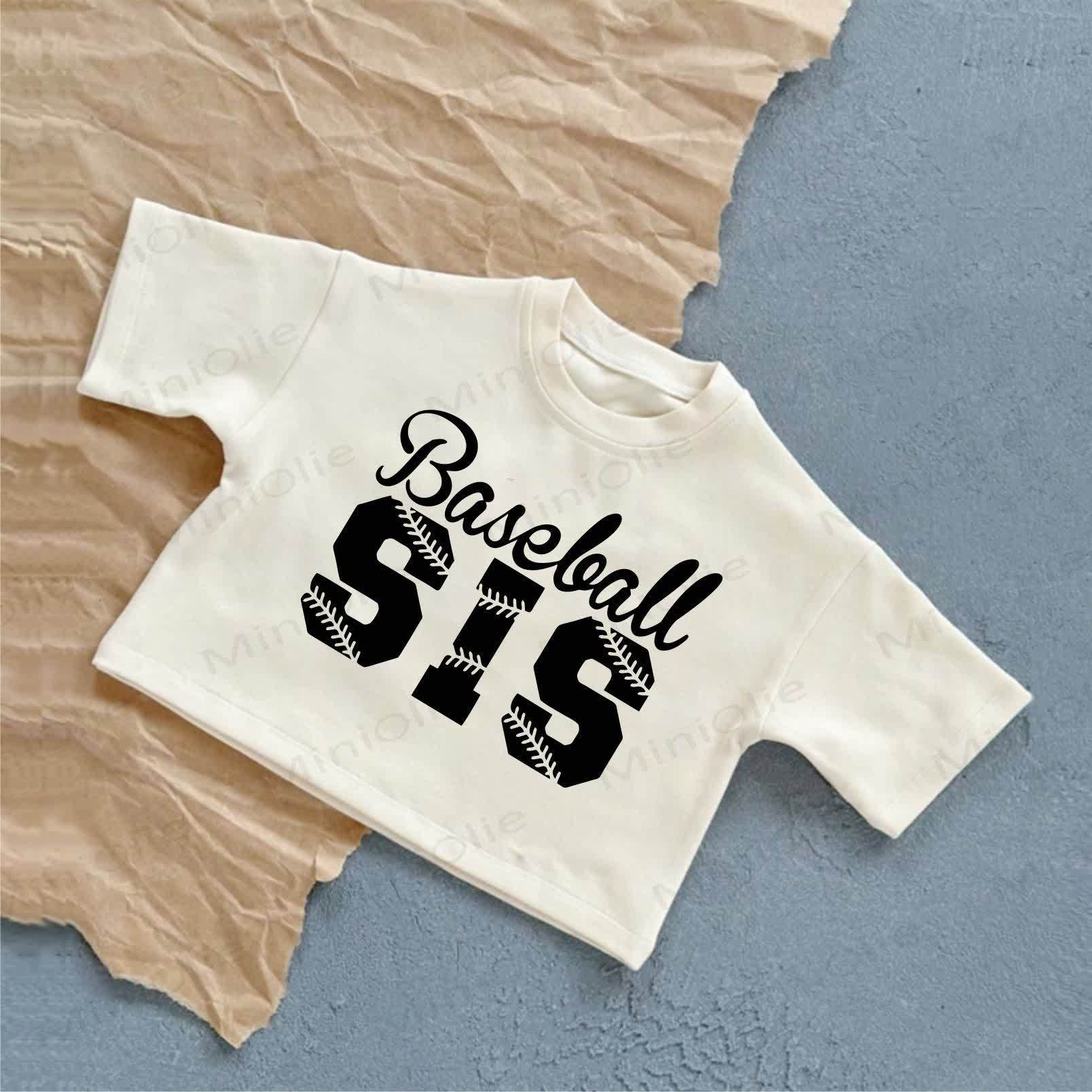 BASEBALL SISベビー サマー カジュアル ホワイト Tシャツ - 白 - 2～3歳 - image 1