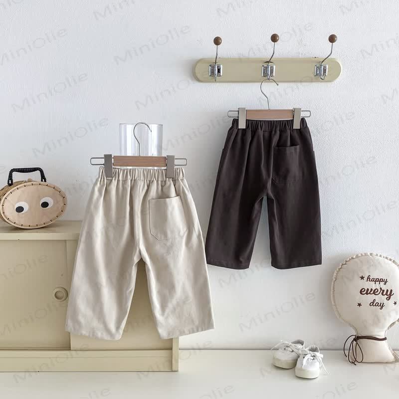 幼児用無地ポケットパンツ - image 3