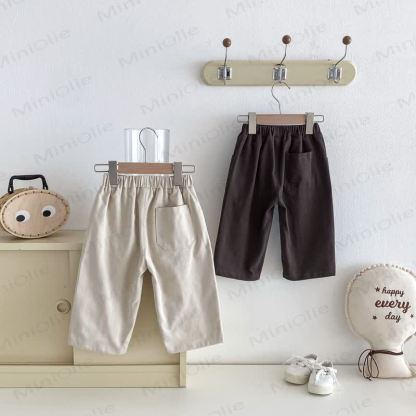 幼児用無地ポケットパンツ - image 3