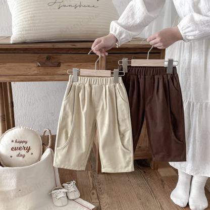 幼児用無地ルーズパンツ - image 2