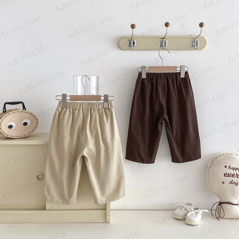 幼児用無地ルーズパンツ - image 4