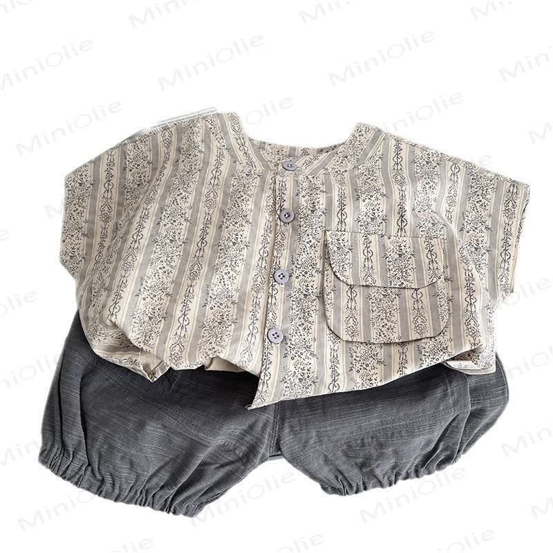 幼児用花柄シャツ＆パンツセット - image 11