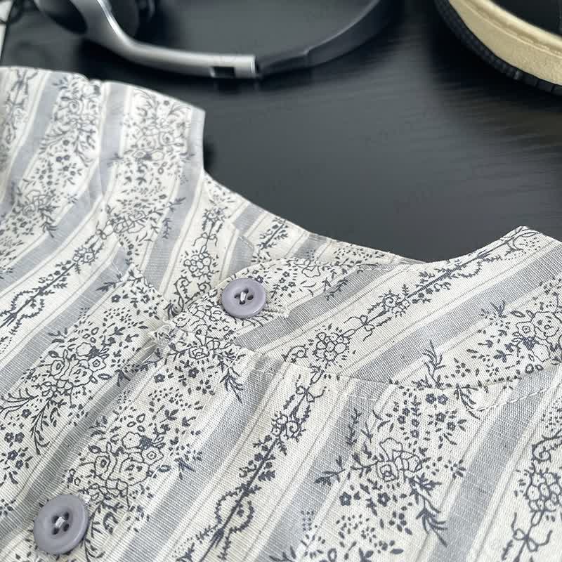 幼児用花柄シャツ＆パンツセット - image 3