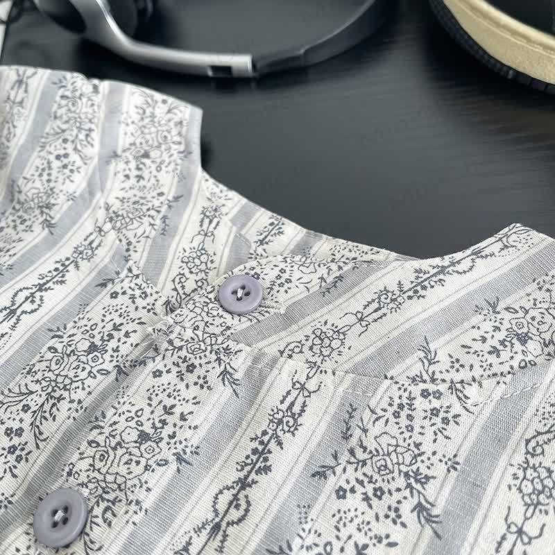 幼児用花柄シャツ＆パンツセット - image 3