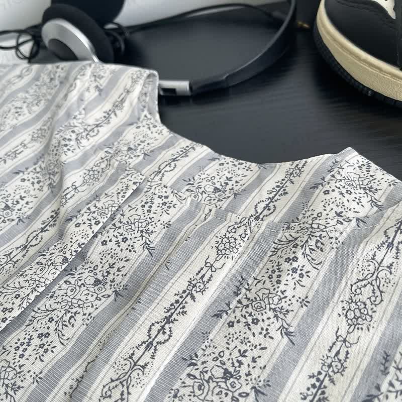 幼児用花柄シャツ＆パンツセット - image 4