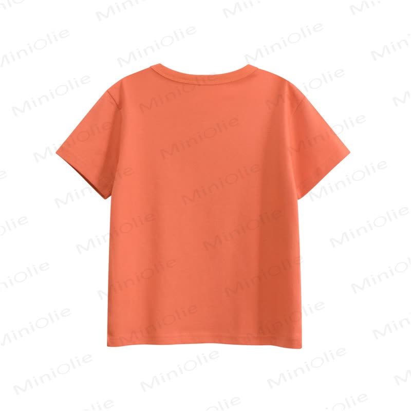 ワニ柄 幼児用男の子用オレンジTシャツ - image 2