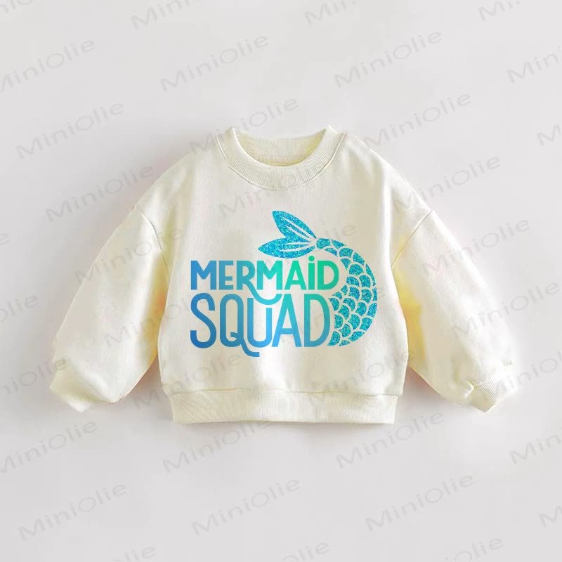 MERMAID SQUAD幼児用スウェットシャツ - クリーム - 3～5歳 - image 1