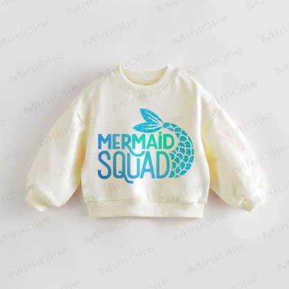 MERMAID SQUAD幼児用スウェットシャツ - クリーム - 3～5歳 - image 1