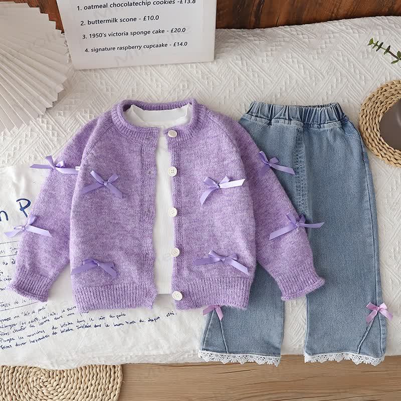 幼児用Tシャツ、カーディガン、パンツの3点セット - image 3