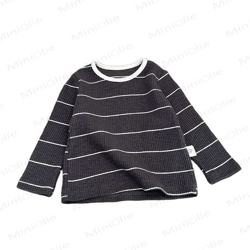 幼児用リブ編みストライプTシャツ - image 5