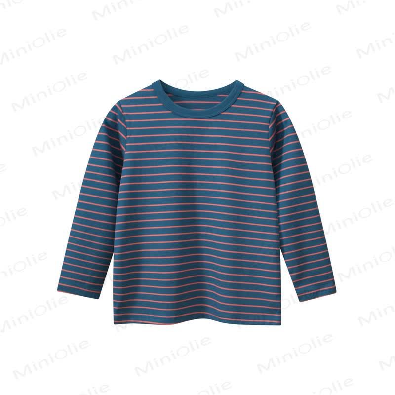 幼児用ストライプ柄クルーネックTシャツ - ダークブルー - 8-9T - image 4