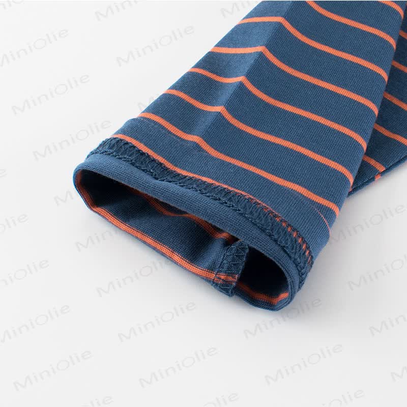 幼児用ストライプ柄クルーネックTシャツ - image 7