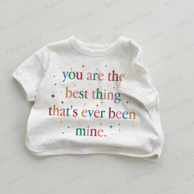 YOU ARE THE BEST THING THAT'S EVER BEEN MINE.ベビーホワイトTシャツ - 白 - 18～24ヶ月 - image 1