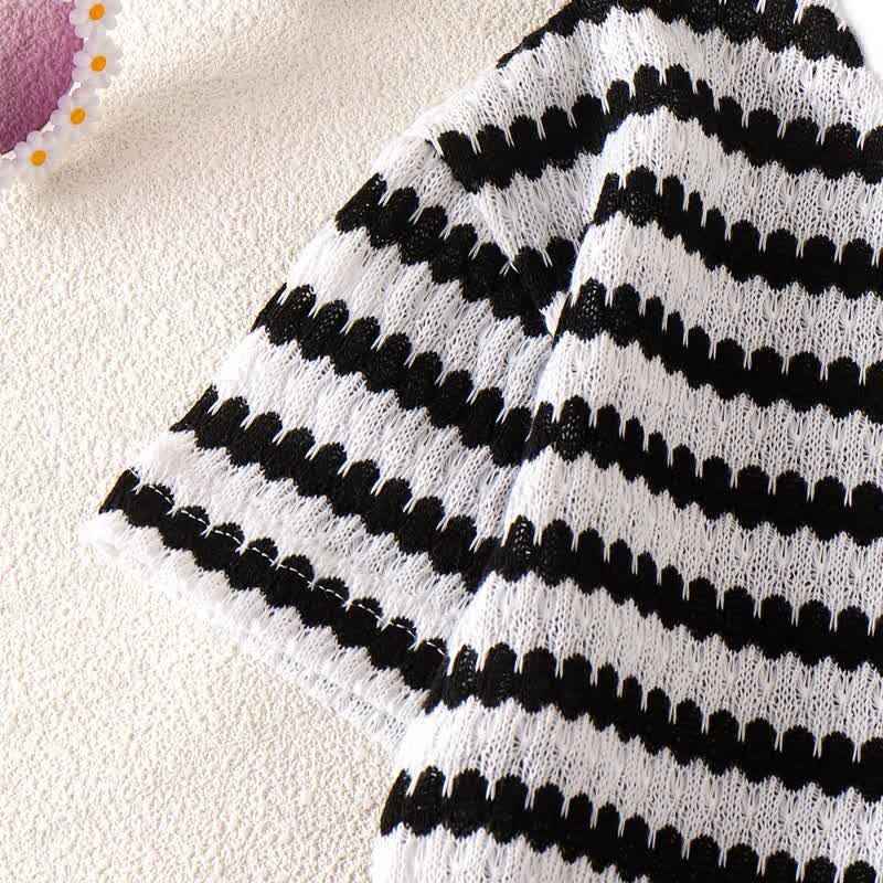 幼児用花柄ストライプセット - image 5