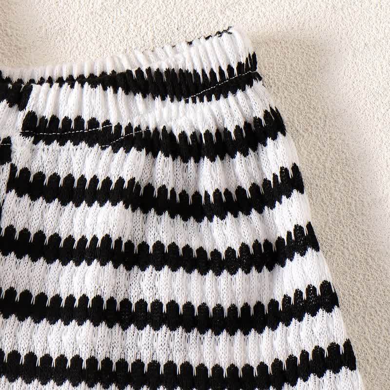 幼児用花柄ストライプセット - image 7