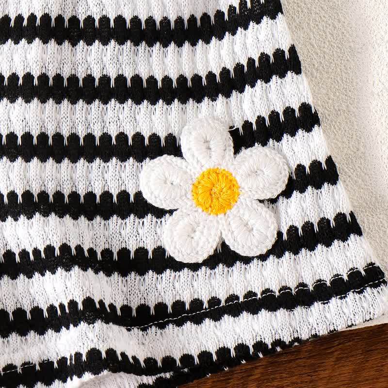 幼児用花柄ストライプセット - image 4