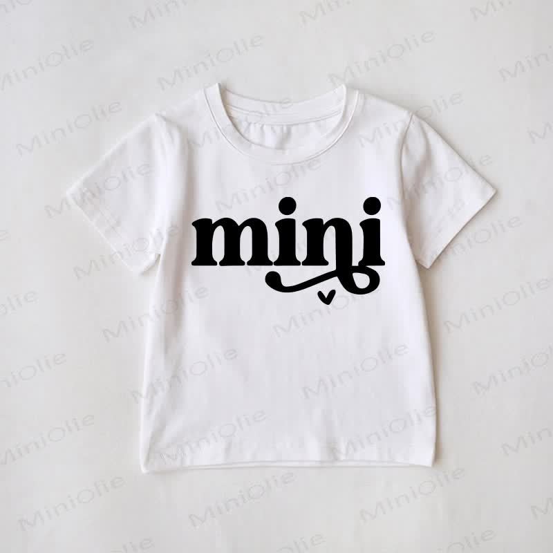 MAMA/MINI幼児用 ホワイト ファミリーお揃いTシャツ - image 2