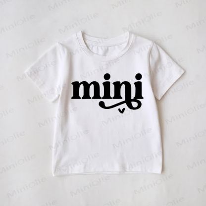 MAMA/MINI幼児用 ホワイト ファミリーお揃いTシャツ - image 2
