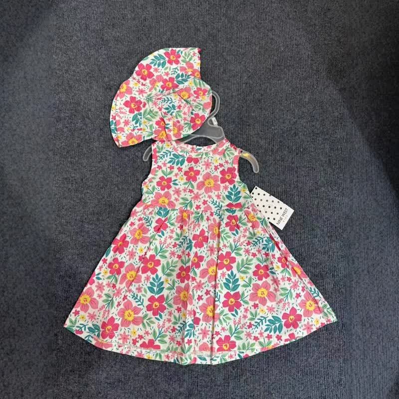 ベビー・幼児用女の子向け花柄マルチカラーDress - マルチカラー - 24M - image 1