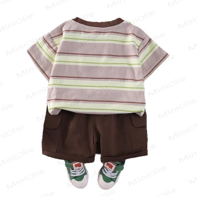 BEARの幼児用ストライプTシャツとショートパンツのセット - image 15