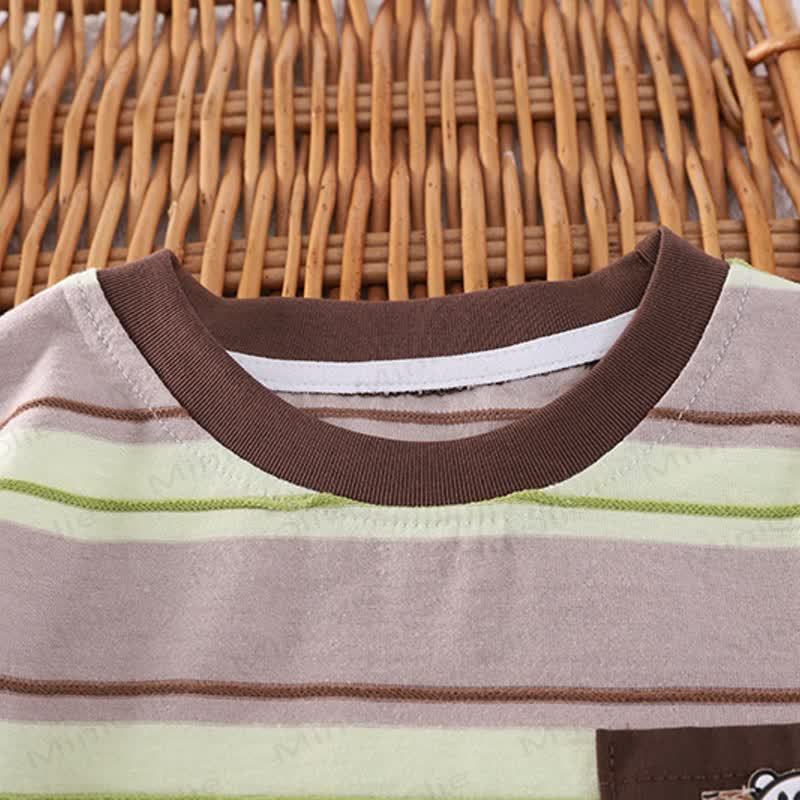 BEARの幼児用ストライプTシャツとショートパンツのセット - image 8