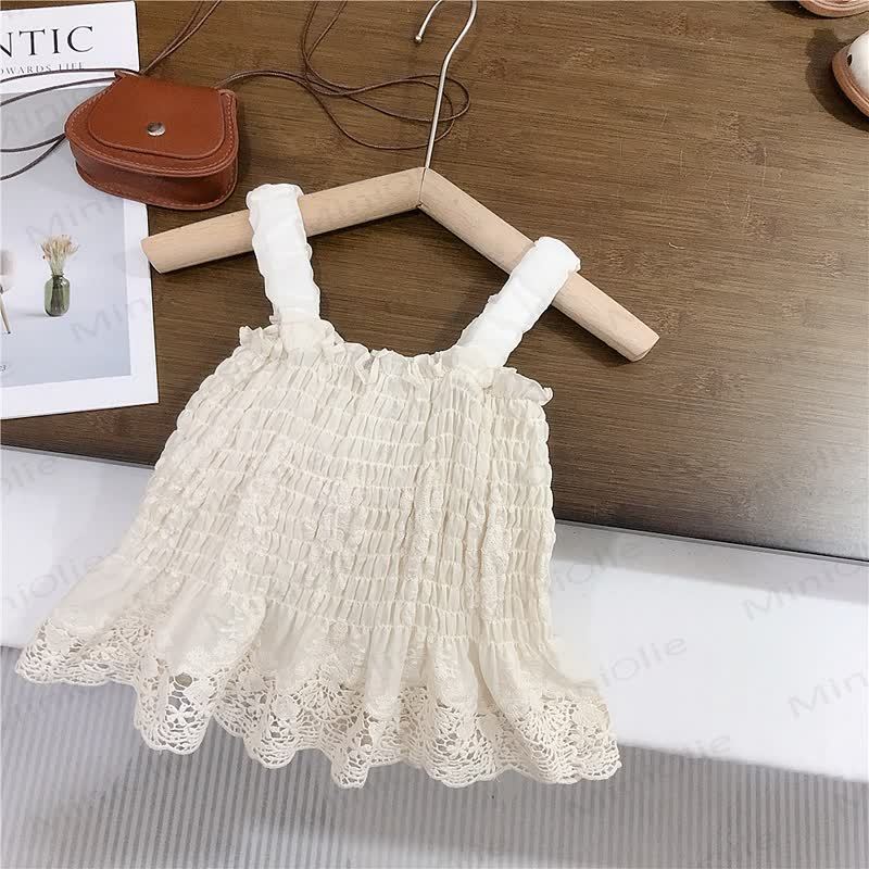 幼児用女の子用キャミソールまたはチュールスカートセット - キャミソール - 8-9T - image 1