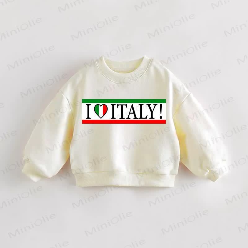 I LOVE ITALY!ベビー・幼児用スウェットシャツ - クリーム - 3～5歳 - image 1