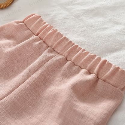 幼児用女の子向けピンクレースキャミソール＆パンツ2点セット - image 3