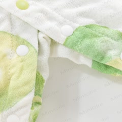 ベビー用プラム柄着物ロンパース - image 3