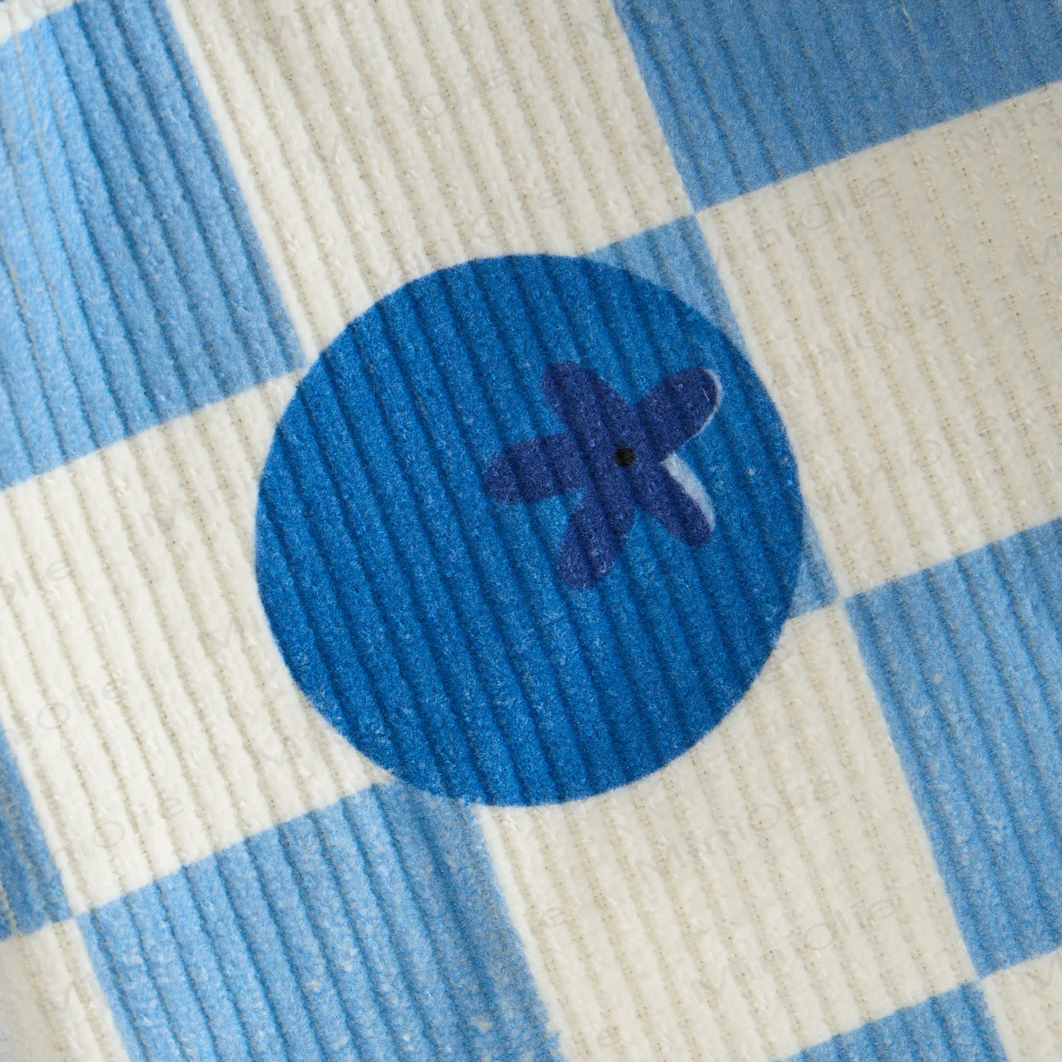 ベビー幼児用チェッカーボードブルーベリーコーデュロイパンツ - image 3