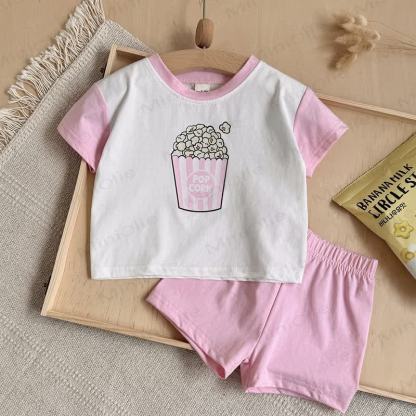 ベビーメッチェンセット、ローザポップコーンプリント - ローザ - 2-3J - image 1