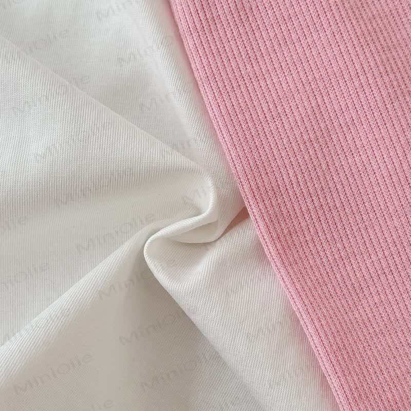 ベビーガール用サマーコットンフラワー柄トップス＆ショートパンツセット - image 5