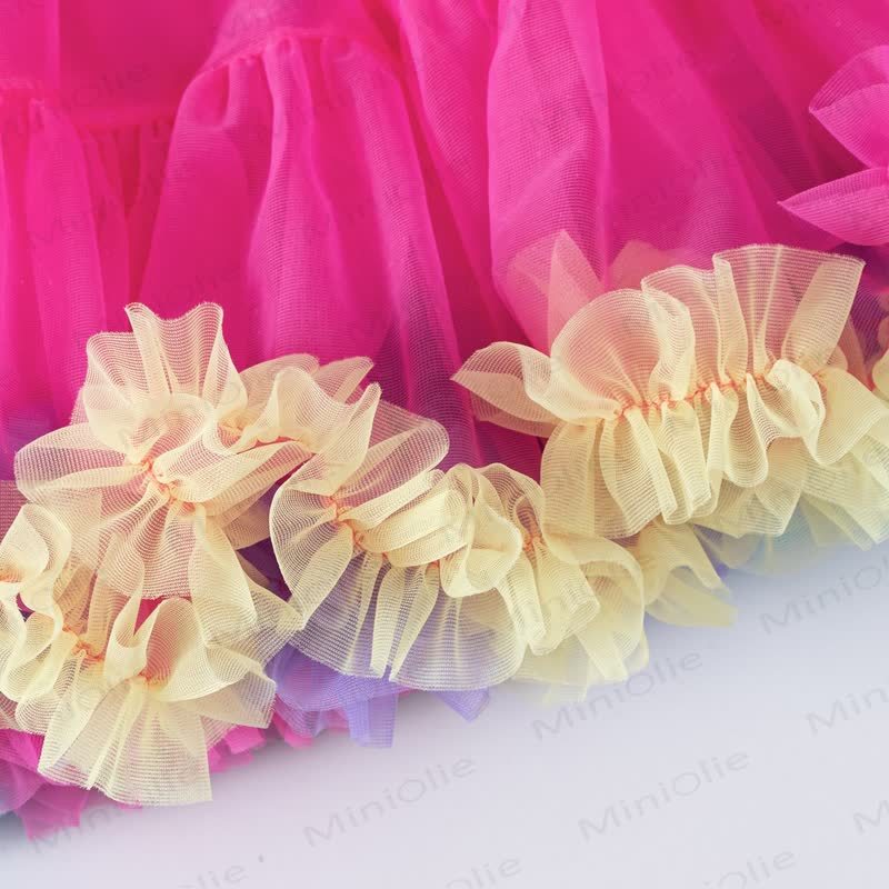 幼児用女の子ナイロンノースリーブバブルDress - image 7
