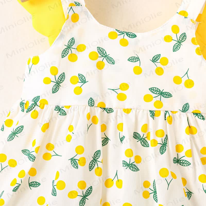 ベビーガール用コットンノースリーブDress（帽子付き） - image 5