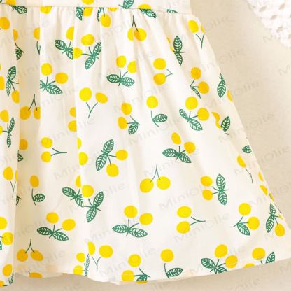ベビーガール用コットンノースリーブDress（帽子付き） - image 6