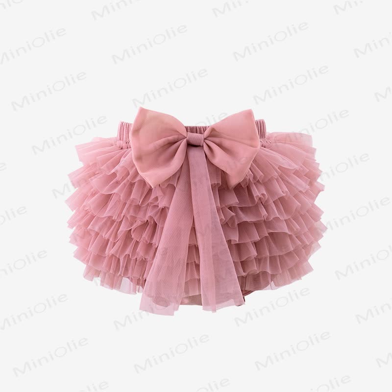幼児用女の子用リボンチュールバブルDress - ピンク - 4～5歳 - image 1