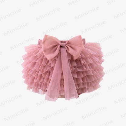 幼児用女の子用リボンチュールバブルDress - ピンク - 4～5歳 - image 1