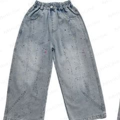 幼児男の子用春物コットンデニムパンツ - image 3