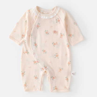 ベビーガール用ローズプリントロンパース - ピンク - 12～18ヶ月 - image 1