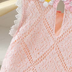 ベビーガールズ デイジーレースひまわり柄ロンパースDress - image 5