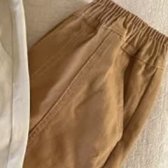 幼児用コットン製夏用無地カーゴパンツ - タン - 8-9T - image 4