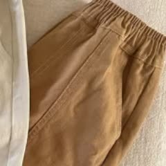 幼児用コットン製夏用無地カーゴパンツ - タン - 8-9T - image 4
