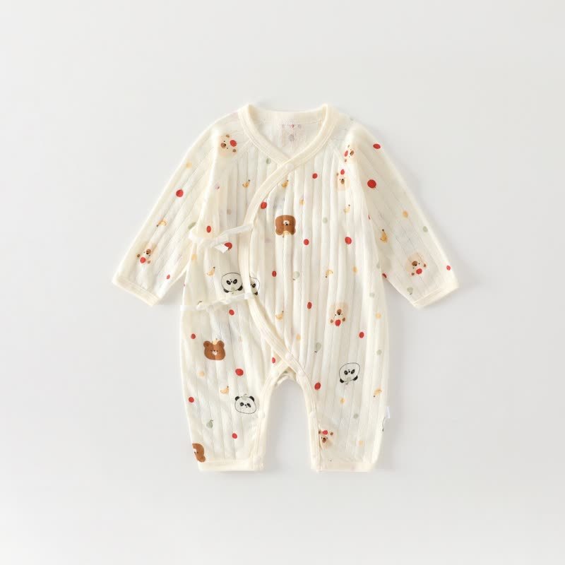 ベビー用ホワイトコットンロンパース - フルーツ - 3～6ヶ月 - image 5