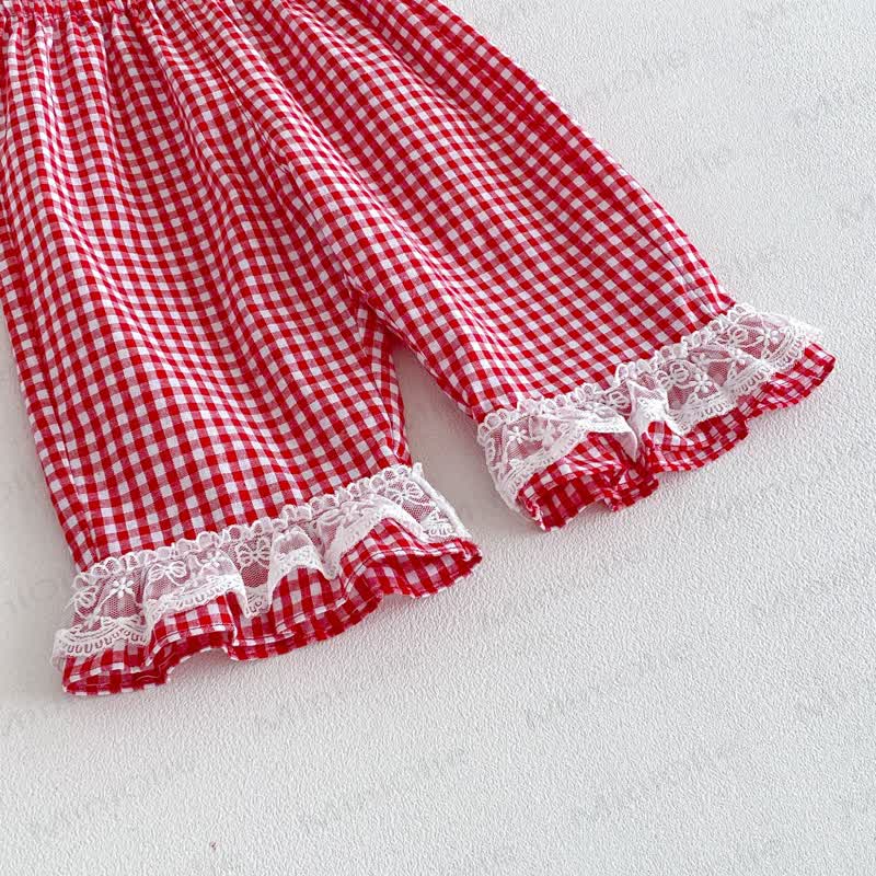 ベビー・幼児用女の子向けリボン付きタンクトップ、ノースリーブDress、またはチェック柄パンツ - image 11