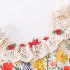 幼児・キッズ 女の子用 コットン 花柄プリント ノースリーブワンピースDress付き - image 4