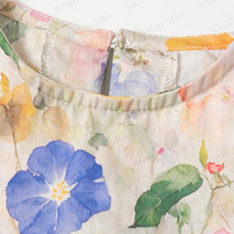 幼児・キッズ 女の子用 ピンク 花柄 リボン ノースリーブDress - image 4