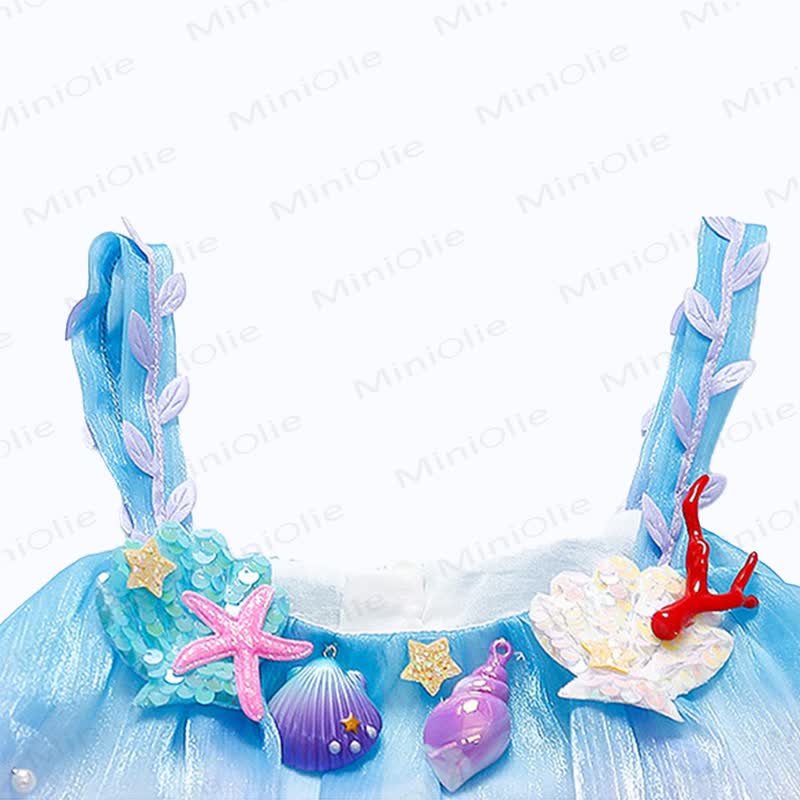 幼児用女の子用コットンチュールノースリーブDress - image 5