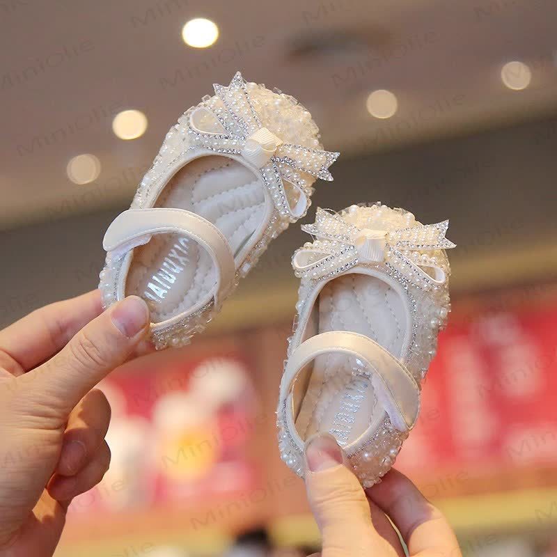 幼児用女の子用リボン付きDressシューズ  - image 4